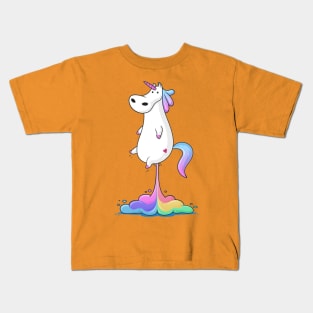 Rainbow Unicorn With Heart LGBT Pride Kids T-Shirt